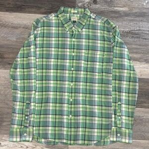 Spyder Women's Green Plaid Button Down Shirt